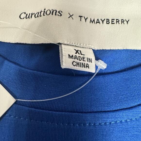 Curations X Ty Mayberry Unisex Blue Retro Cassette LGBTQ Pride Proud Size XL NWT - Picture 6 of 7